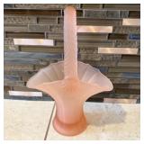 Vintage Westmoreland Pink Satin Mist Basket