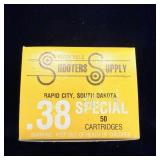 Box of Black Hills Shooters Supply .38 Special