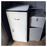 2 vintage metal cabinets