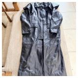 Vintage Leather Trench Coat