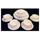 18pc. Vintage Homer Laughlin Virgina Rose Dishes