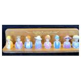 8pc. Vintage Avon Ladies of American Fashion >