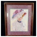 Vintage Framed Artwork 'Thru Gods Grace' by Bettie