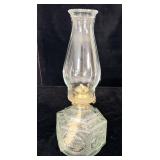 Vintage Lamplight Farms Glass Oil Lamp 14.5'