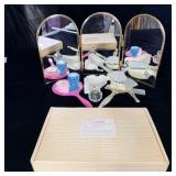 Ladies Desser Mirrors, Brushes, Comb, Perfume >