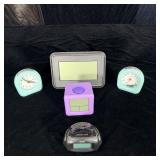 (4) Alarm Clocks & Weather Station
