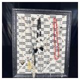 Framed Necklace Board w/ Necklaces