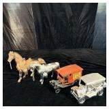 Copper & Silvertone Horses, 2 Touring T Avon >