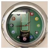 Quartz billiards pool clock