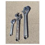 3 Crescent wrenches