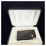 Black Gold Trim Money Clip