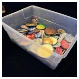 Large tote of vintage shirt pins of all kinds