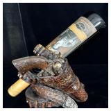 Gun Slinger Wine Bottle Holder w/ Prairie Berry >