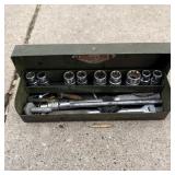 Vintage 1/4 inch SK socket set with breaker bar