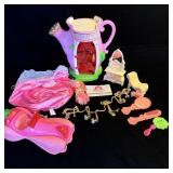 Vintage Rose Petal Place Cottage DOLL HOUSE & car