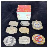 Faith Trinket box filled w/Patches & Belt Buckles