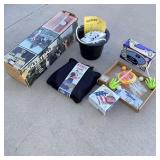 Yard games volleyball set, yard Yahtzee, bounce