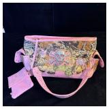 Conseal Carry YESIR Pink Leather Camo Skul Purse