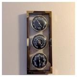 Vintage Style Home Weather Station Thermometer, >