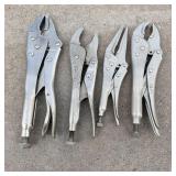 4 pairs of vice grips