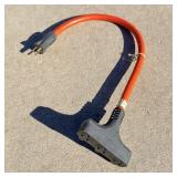 Heavy duty three-way splitter extension