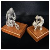 Avon Pewter father figures >