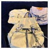 (3) Backpack Canvas Bags