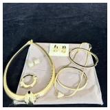 Vintage Avon Gold Tone Necklaces, Earrings, >