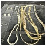 Black Velvet Jewelry Holder with Necklaces &>