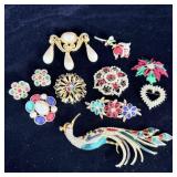 Vintage Gold Tone Brooches