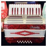 Vintage Italian Marotta Piano Accordian Red Pearl