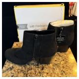 New in box Liz Claiborne Memory Foam Black Bootie
