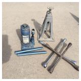 6 ton bottle jack, jackstand and four-way lug