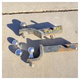 Drop down and raise up receiver hitch with