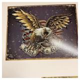 Metal wall sign live to ride 16ï¿½ x 12ï¿½