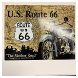 Metal wall sign route 66 the Mother Road 16ï¿½ x
