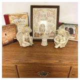 Angel decor Crosstitch give us this day our daily