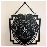 Metal wall signs at police 11ï¿½ x 12ï¿½