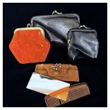 Vintage leather and belt purse handbags, hand