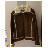 Wilsons Leather Brown Suede Leather Jacket w/ >
