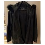 Izzi Leather and Fur Coat >