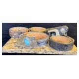 (5) Leather Belts