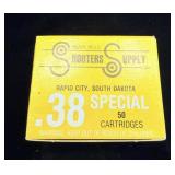Box of Black Hills Shooters Supply .38 Special