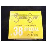 Box of Black Hills Shooters Supply .38 Special