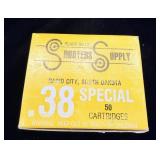 Box of Black Hills Shooters Supply .38 Special
