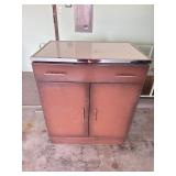 Vintage brown metal cabinet base 30ï¿½ x 36ï¿½ x 20ï¿½