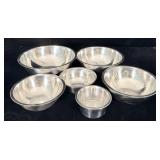 6pc Stainless Steel Mixing Bowl Set