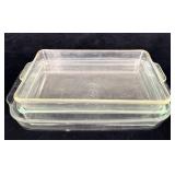 3 pc Square Pyrex Baking Dishes