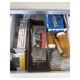 Two drawers filled with miscellaneous nails