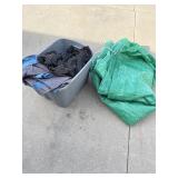 Large tote filled with tarps